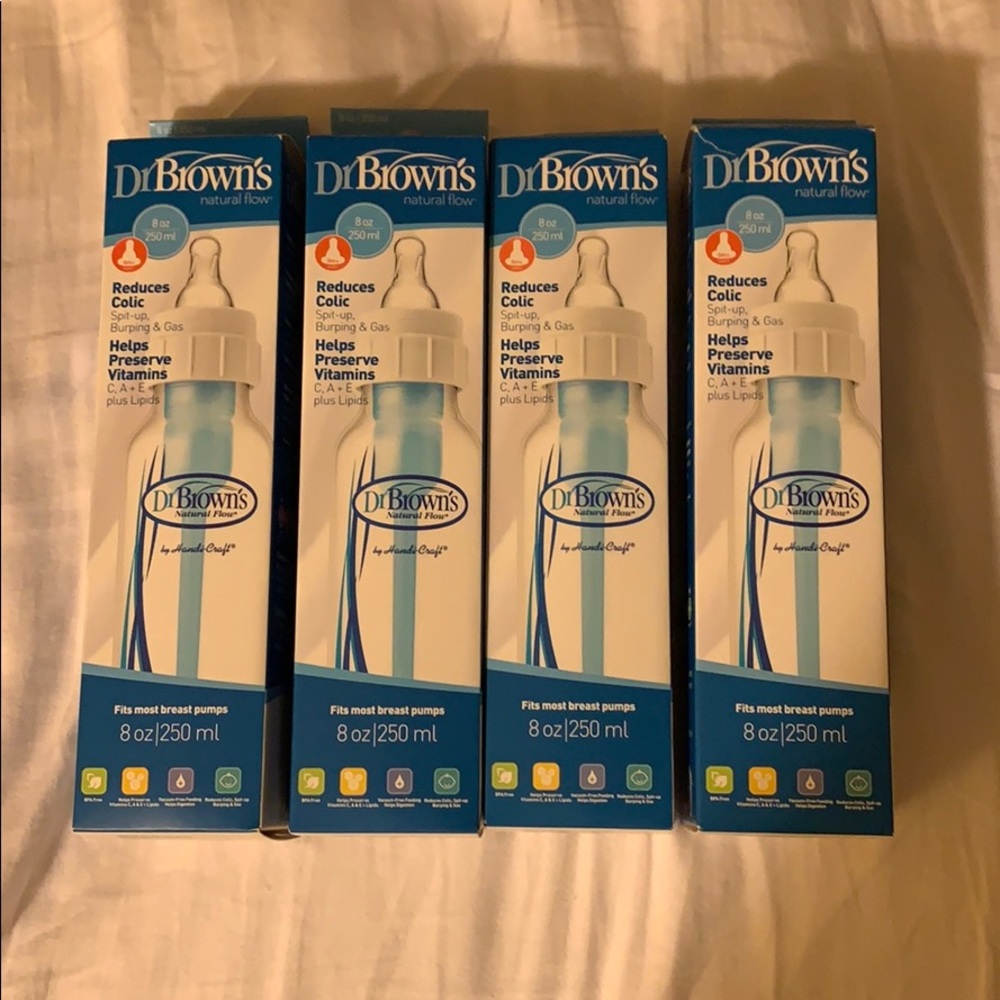 4 8oz Dr Browns bottles